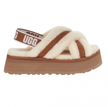 UGG Disco Cross Slide Chestnut