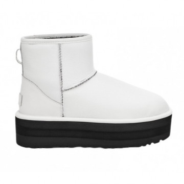 UGG Classic Mini Platform Leather White