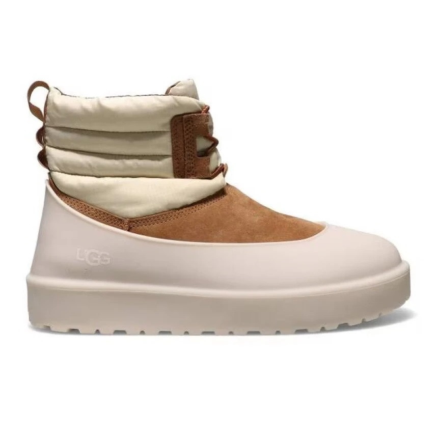 UGG Classic Mini Lace-Up Weather Chestnut / White Cap