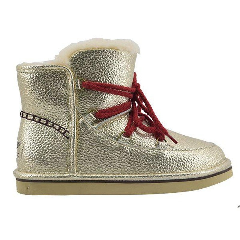 UGG Mini Lodge Leather Gold