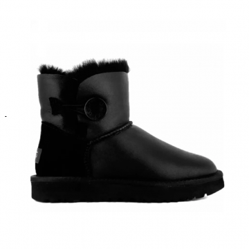 UGG Mini Bailey Button II Black Metallic