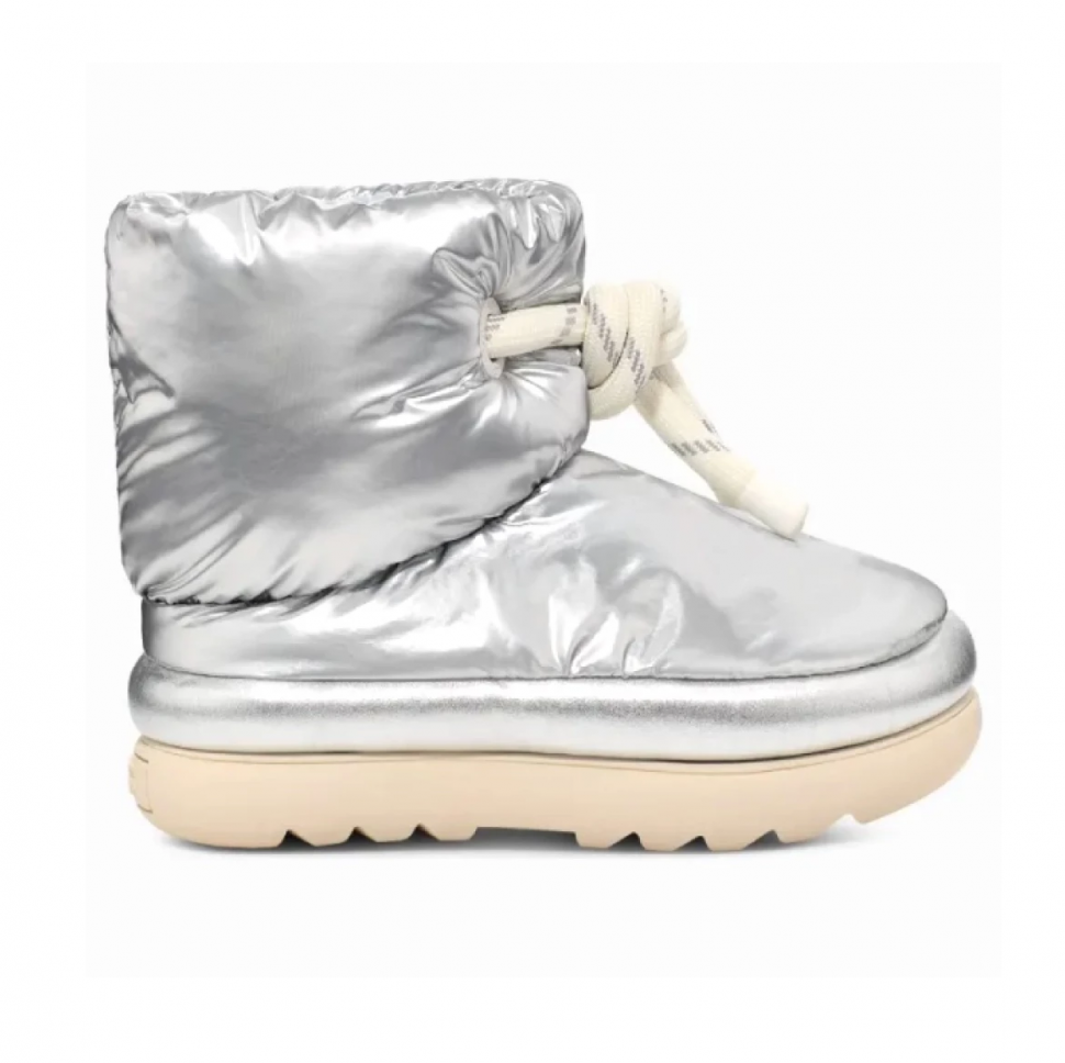 UGG Classic Maxi Short Metallic Silver